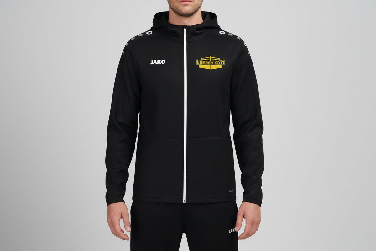 Kapuzenjacke des Energy-Gym-Trainingsanzugs